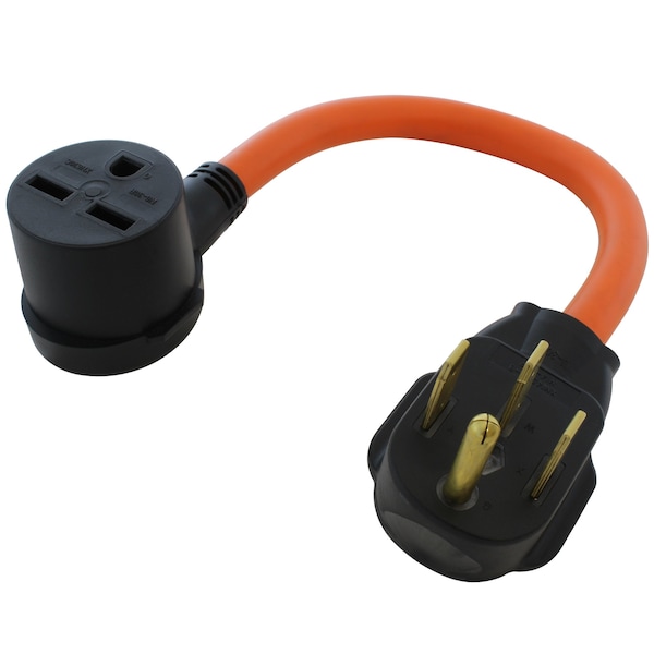 Ac Works Plug Adapter, STW, 6-30R, 14-50P, 1.5 ft., Orange S1450630-018 - main